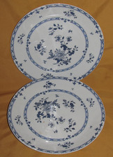 2 assiettes plates porcelaine