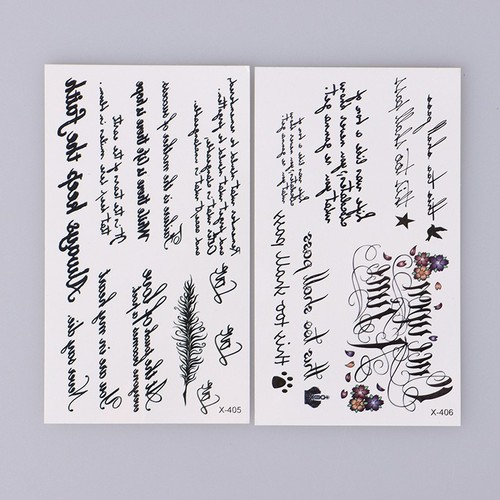 Pièce faux tatouage texte - 1,