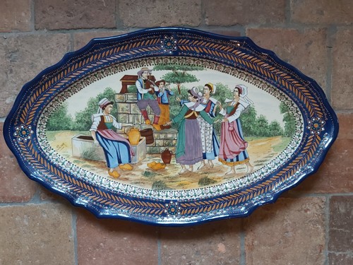 Plat faïence quimper - hb,