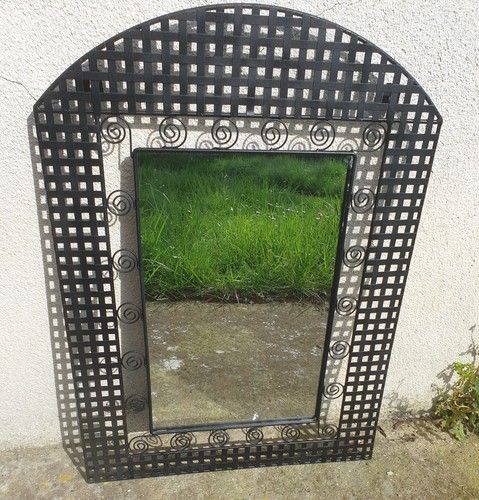 Miroir fer forge - en,