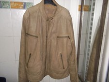 blouson cuir agneau L beige fonce CONBIPEL