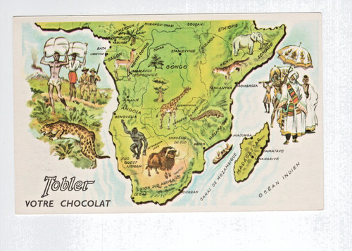 Carte chromo afrique - carte/chromo, du