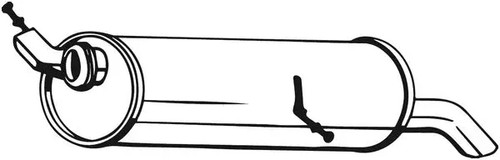 Silencieux final 190 509 bosal - 190-509,