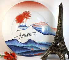 Rare ! Superbe grande Assiette De la Maison TROISGROS , Sarreguemines Digoin