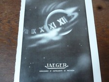 JAEGER horlogerie instruments précision 63 publicité papier ILLUSTRATION 1937