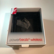 Power Beats 3 wireless * EMPTY BOX ONLY * with Earbuds Cushions White 