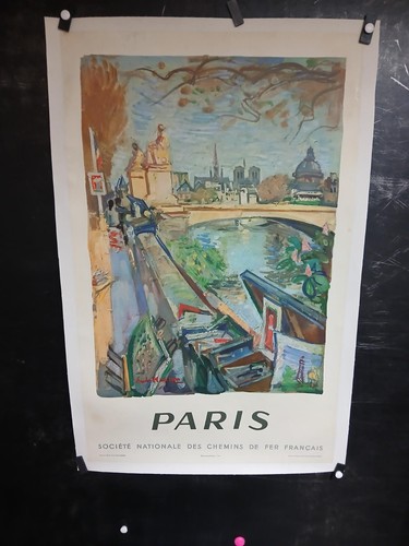 Affiche sncf 1953 paris - affiche, les