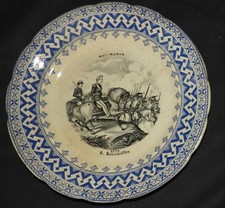 Assiette ancienne CHOISY-LE-ROI MAC-MAHON n°8 "1870 Reischoffen"