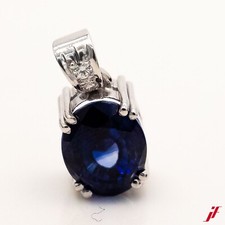 Pendentif 585/14K or Blanc