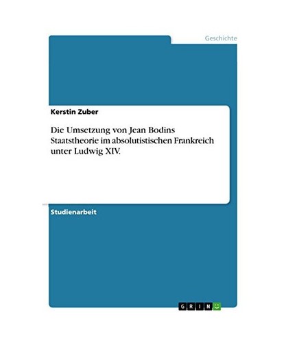 Die umsetzung von - von, bodins