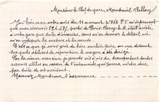 Facture   MONSIEUR LE CHEF DE