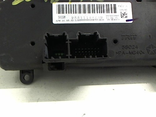 Commande chauffage chrysler - commande,