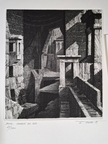 Gravure originale signée - , g