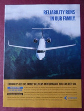 11/2003 PUB EMBRAER COMMERCIAL AVIATION ERJ 145 REGIONAL JET ORIGINAL AD
