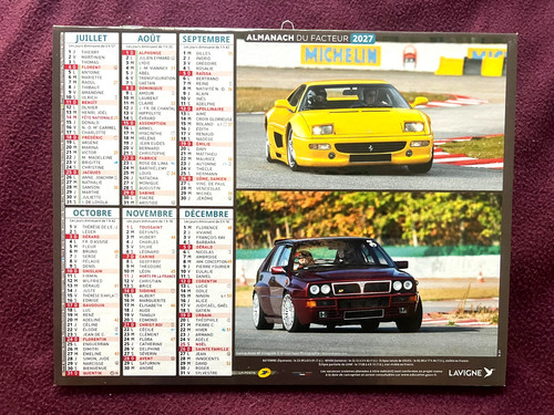 Calendrier poste facteur - la,