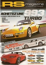 RS MAGAZINE 167 PORSCHE 981 BOXSTER PSYDER ESSAI 991 GTS 993 TURBO 964 TURBO 3.3