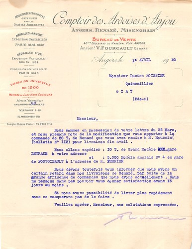 1930 comptoir des - comptoir, ardoises