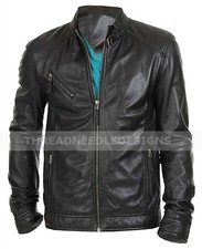 Veste En Cuir De Motard Pour