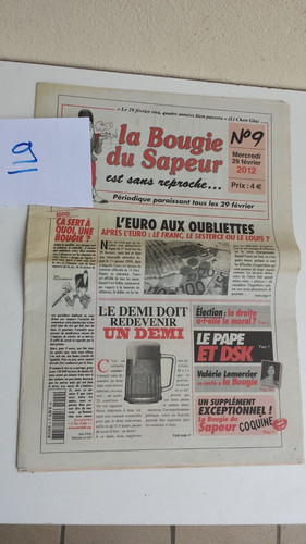 Ancien journal bougie du - ancien,