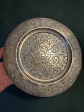 Plat Maroc Laiton Argenté 