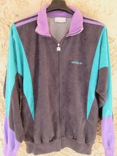 Veste ADIDAS TERMINATOR vintage tracktop jacket giacca gris anthracite 174 M