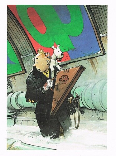 Enki bilal hommage hergé - bilal:,