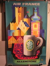 AFFICHE ANCIENNE AIR FRANCE