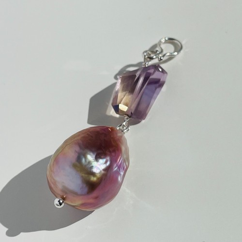 Pendentif argent pierre - argent,