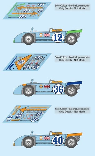 Décal porsche 908 - porsche, targa