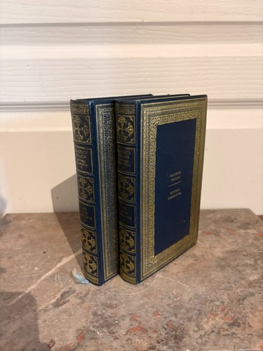 Livre cuir relié - cuir, bleu