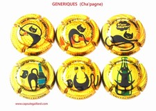 NEWS - Série de 6 Capsules de champagne - GENERIQUES (Cha'pagne)