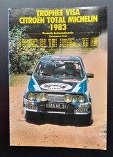 TROPHEE VISA CITROEN TOTAL MICHELIN 1983 - FORMULE INTERNATIONALE POSTER CENTRAL