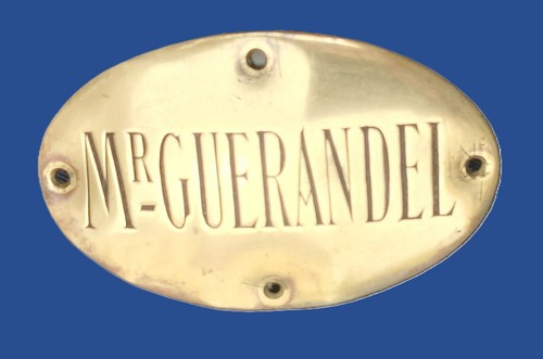 Vintage plaque nom ovale - vintage, de