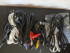 Lot de 15 câbles audio/vidéo RCA Jack HDMI Péritel Coaxial RJ-11 éléctriques