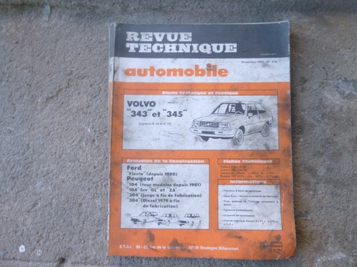 Rta volvo 343 345 - volvo,