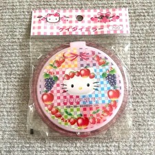 Miroir mobile rond Hello Kitty design fraise fruits rare miroir compact