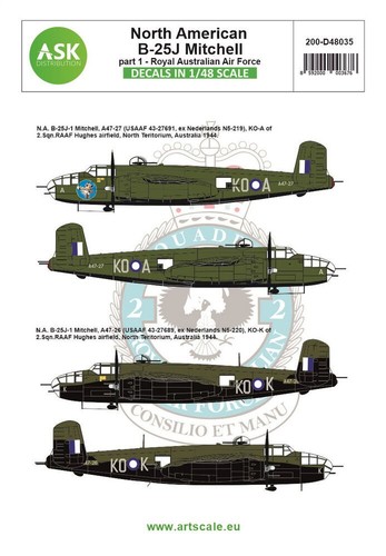 25j mitchell part royal - b-25j,