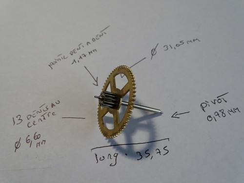 Piece horlogerie comtoise - horlogerie,