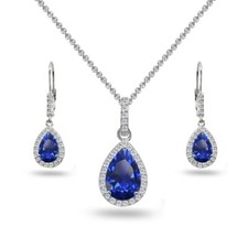 Larme Synthétique Saphir Bleu