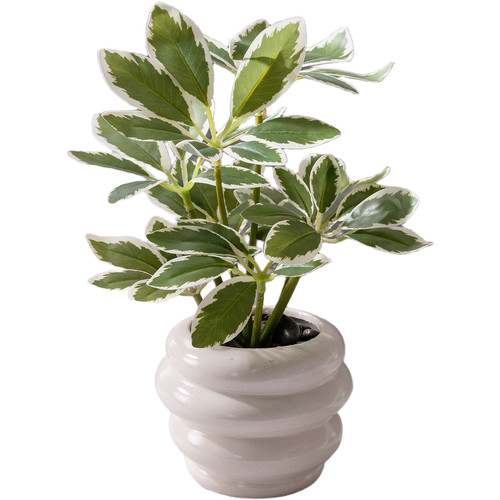 Plantes vertes pvc fleurs - vertes,