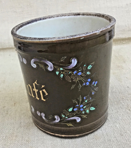 Ancien pot confiture tabac - confiture,