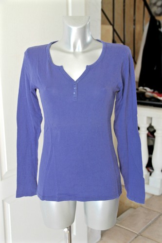Joli pull coton bleu - coton,