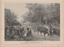 Dorfstrasse Vaches Chariot À