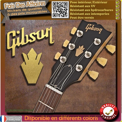 Sticker autocollant gibson - autocollant,