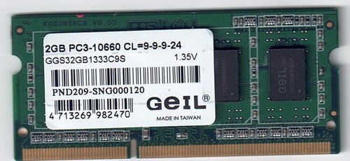 Ram 2gb pc3 - ddr3, 1333