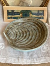 Vintage vide-poche design signé Guillot ceramique années 60, ancien coquillage