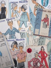 Lot 14 patrons couture vintage