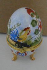 Oeuf boite porcelaine sur