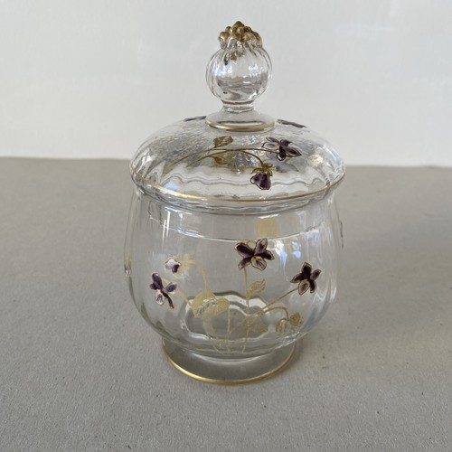 Sucrier pot couvert - pot, cristal