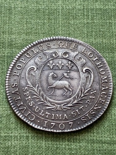 Jeton argent louis xiv 1707 - argent,